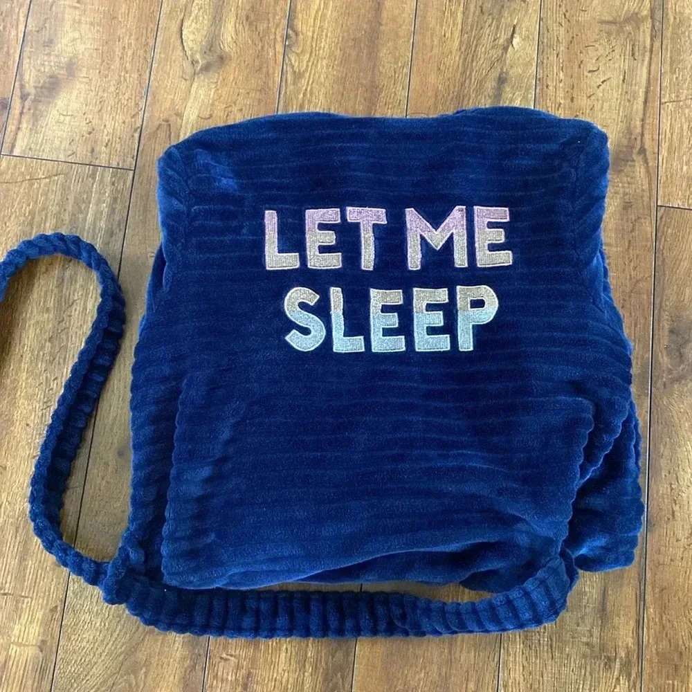 Let Me Sleep Plush Robe - Picture 2 of 4